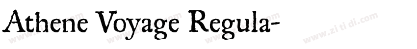 Athene Voyage Regula字体转换